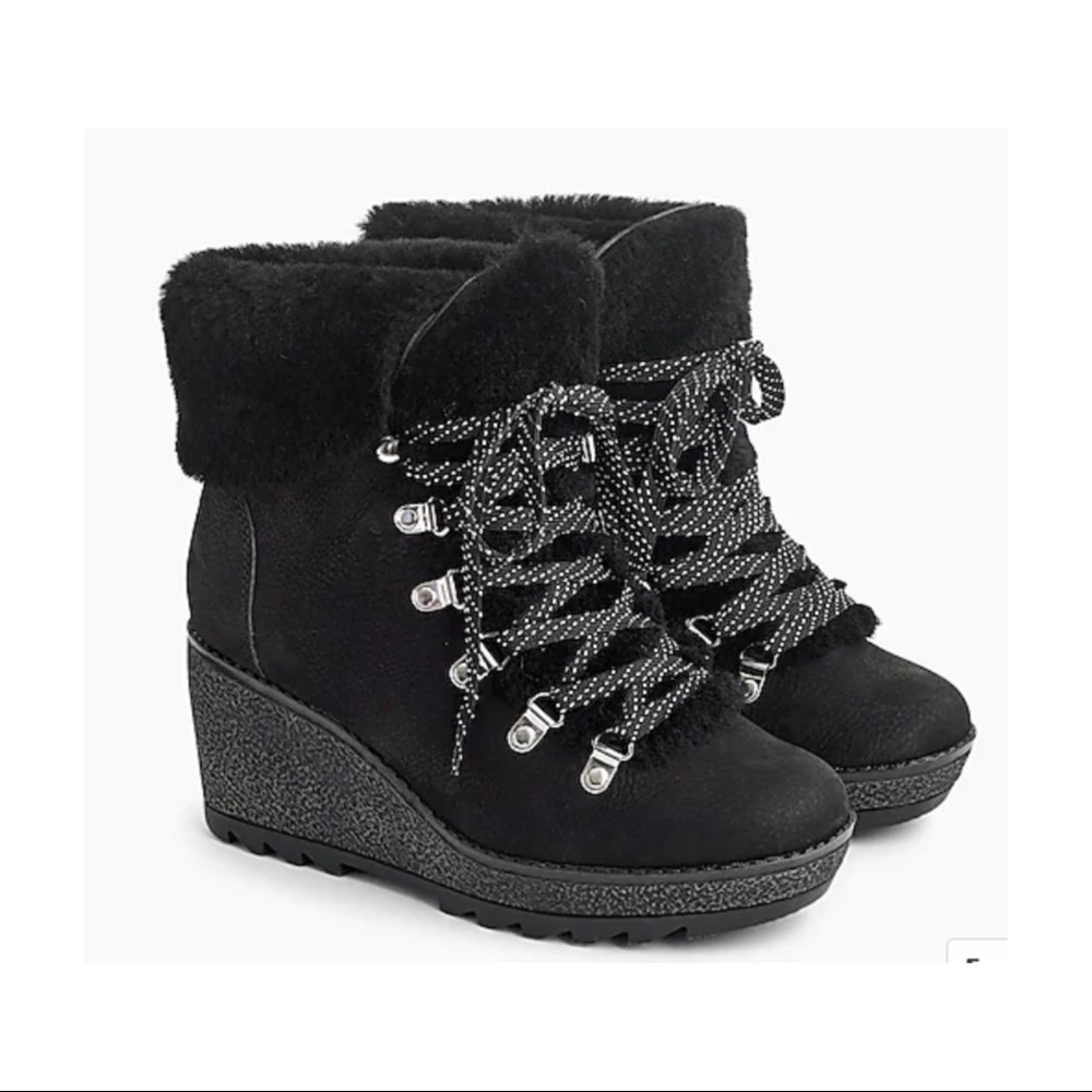 J.CREW NORDIC  WEDGE BOOTS Size 8M